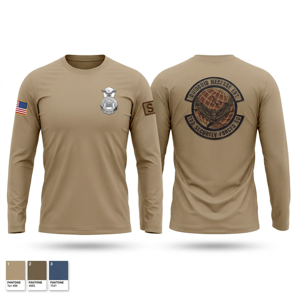 Long Sleeve Performance Shirt, 182nd Security Forces Squadron, Air Force, Teamtime, Team time, sublimation, custom sports apparel, team uniforms, spirit wear, spiritwear, sports uniforms, custom shirts, team store, custom team store, fundraiser sports, apparel fundraiser