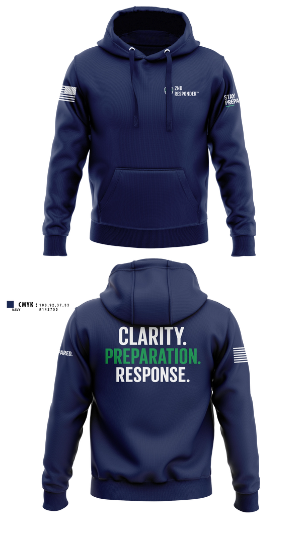 Hoodie, 2ND RESPONDER, , Teamtime, Team time, sublimation, custom sports apparel, team uniforms, spirit wear, spiritwear, sports uniforms, custom shirts, team store, custom team store, fundraiser sports, apparel fundraiser