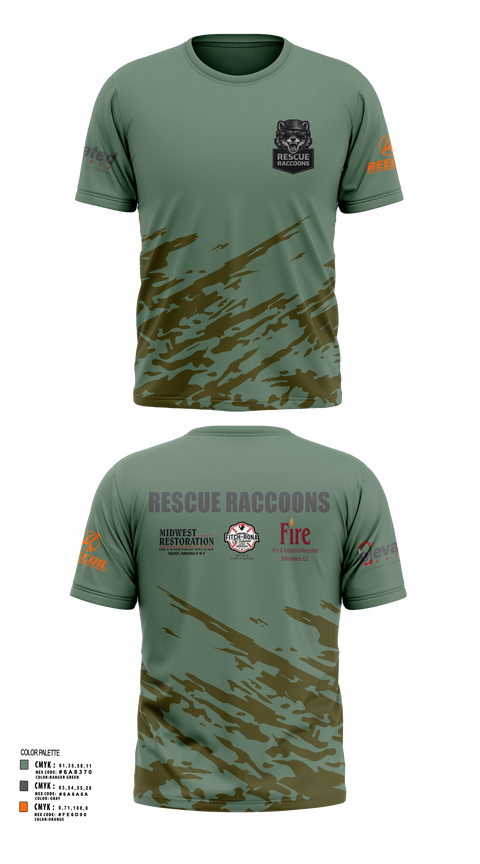 Short Sleeve Performance Shirt, Rescue Raccoons, Fire Department, Teamtime, Team time, sublimation, custom sports apparel, team uniforms, spirit wear, spiritwear, sports uniforms, custom shirts, team store, custom team store, fundraiser sports, apparel fundraiser