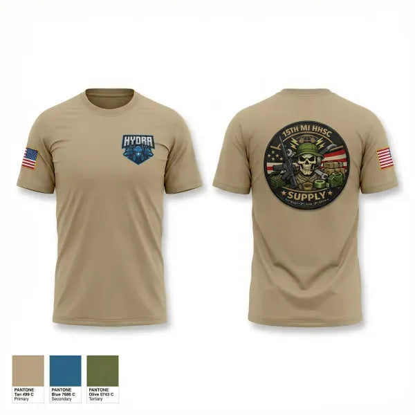 Old School Cotton Feel Shirt, 15TH MI, Army, Teamtime, Team time, sublimation, custom sports apparel, team uniforms, spirit wear, spiritwear, sports uniforms, custom shirts, team store, custom team store, fundraiser sports, apparel fundraiser