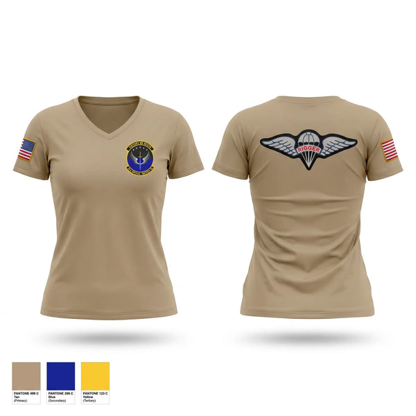 Womens Short Sleeve Vneck Shirt, 26 STS, Air Force, Teamtime, Team time, sublimation, custom sports apparel, team uniforms, spirit wear, spiritwear, sports uniforms, custom shirts, team store, custom team store, fundraiser sports, apparel fundraiser