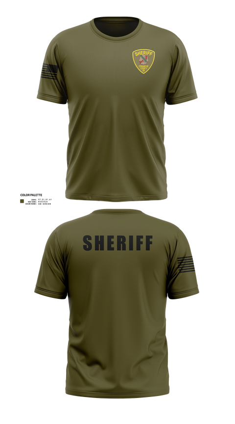 Old School Cotton Feel Shirt, Comanche County Sheriffs Office, Police, Teamtime, Team time, sublimation, custom sports apparel, team uniforms, spirit wear, spiritwear, sports uniforms, custom shirts, team store, custom team store, fundraiser sports, apparel fundraiser