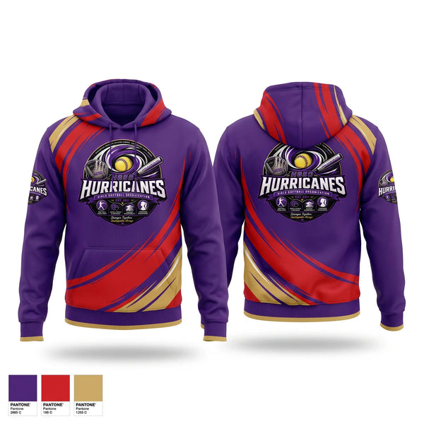 Hoodie, Hurricanes, Softball, Teamtime, Team time, sublimation, custom sports apparel, team uniforms, spirit wear, spiritwear, sports uniforms, custom shirts, team store, custom team store, fundraiser sports, apparel fundraiser