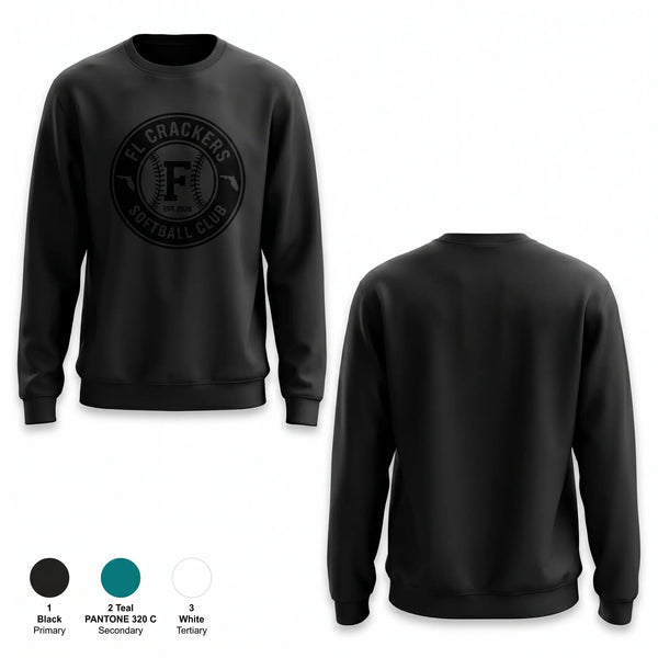 Crew Neck Sweatshirt, Florida Crackers Softball Club, Softball, Teamtime, Team time, sublimation, custom sports apparel, team uniforms, spirit wear, spiritwear, sports uniforms, custom shirts, team store, custom team store, fundraiser sports, apparel fundraiser