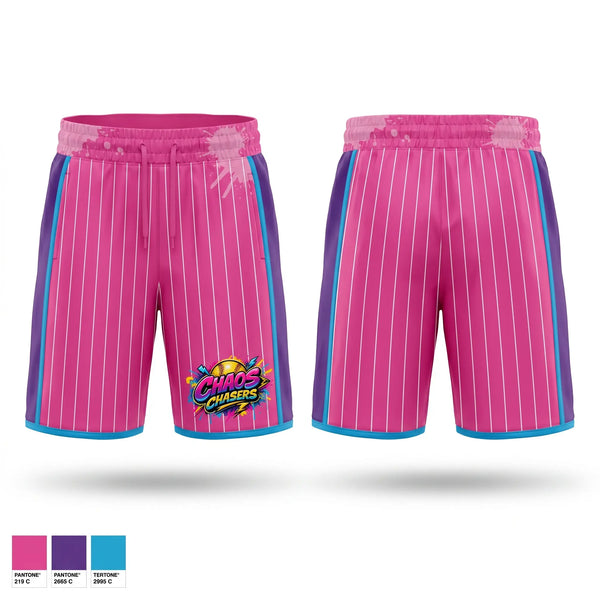 Athletic Shorts With Pockets, Chaos Chasers, Softball, Teamtime, Team time, sublimation, custom sports apparel, team uniforms, spirit wear, spiritwear, sports uniforms, custom shirts, team store, custom team store, fundraiser sports, apparel fundraiser