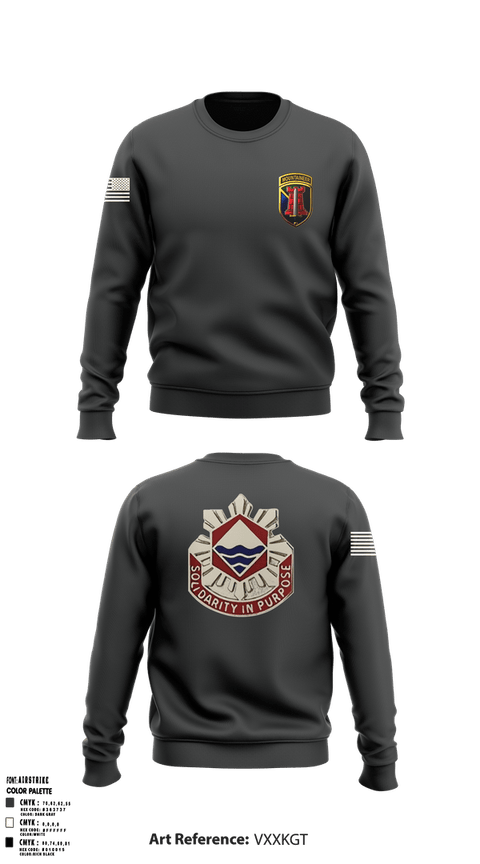 Crew Neck Sweatshirt, 204th MEB Mountaineers, Army, Teamtime, Team time, sublimation, custom sports apparel, team uniforms, spirit wear, spiritwear, sports uniforms, custom shirts, team store, custom team store, fundraiser sports, apparel fundraiser