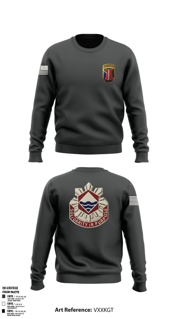 Crew Neck Sweatshirt, 204th MEB Mountaineers, Army, Teamtime, Team time, sublimation, custom sports apparel, team uniforms, spirit wear, spiritwear, sports uniforms, custom shirts, team store, custom team store, fundraiser sports, apparel fundraiser
