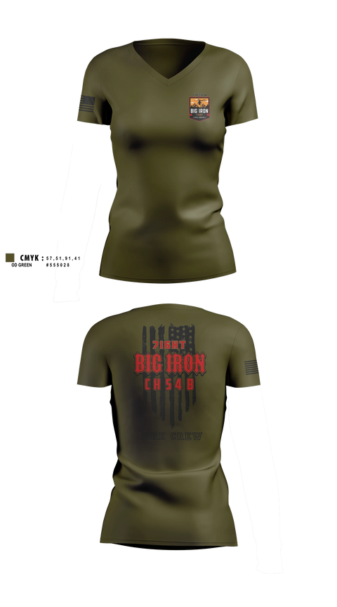Womens Short Sleeve Vneck Shirt, Big Iron, Fire Department, Teamtime, Team time, sublimation, custom sports apparel, team uniforms, spirit wear, spiritwear, sports uniforms, custom shirts, team store, custom team store, fundraiser sports, apparel fundraiser