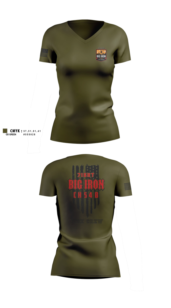 Womens Short Sleeve Vneck Shirt, Big Iron, Fire Department, Teamtime, Team time, sublimation, custom sports apparel, team uniforms, spirit wear, spiritwear, sports uniforms, custom shirts, team store, custom team store, fundraiser sports, apparel fundraiser