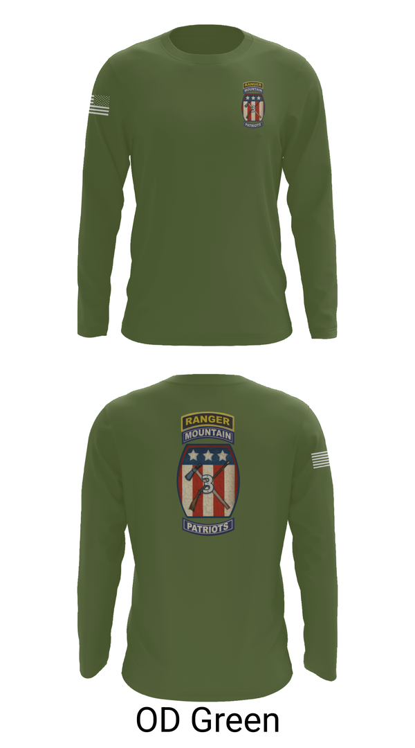 Long Sleeve Performance Shirt, 2-47 infantry 3rd BRG 10th MTN, Army, Teamtime, Team time, sublimation, custom sports apparel, team uniforms, spirit wear, spiritwear, sports uniforms, custom shirts, team store, custom team store, fundraiser sports, apparel fundraiser