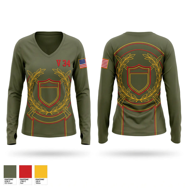 Old School Cotton Feel Shirt, V 3/4, Marines, Teamtime, Team time, sublimation, custom sports apparel, team uniforms, spirit wear, spiritwear, sports uniforms, custom shirts, team store, custom team store, fundraiser sports, apparel fundraiser