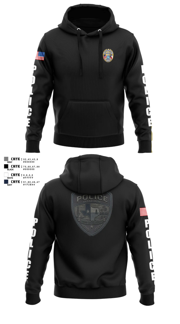 Hoodie, Sour Lake Police Department, Police, Teamtime, Team time, sublimation, custom sports apparel, team uniforms, spirit wear, spiritwear, sports uniforms, custom shirts, team store, custom team store, fundraiser sports, apparel fundraiser