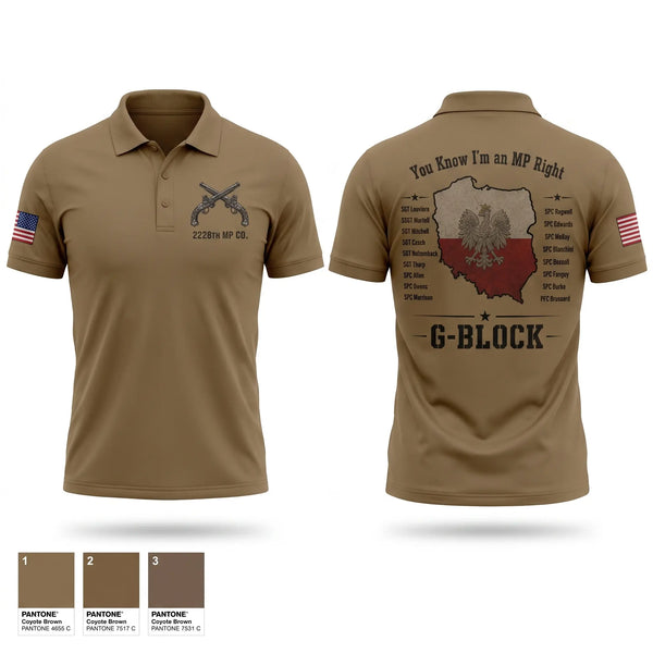 Short Sleeve Performance Polo, 2228TH MP CO 3rd PLT, National Guard, Teamtime, Team time, sublimation, custom sports apparel, team uniforms, spirit wear, spiritwear, sports uniforms, custom shirts, team store, custom team store, fundraiser sports, apparel fundraiser