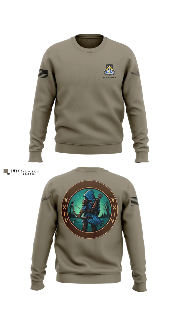Crew Neck Sweatshirt, 24TH MDSB, Army, Teamtime, Team time, sublimation, custom sports apparel, team uniforms, spirit wear, spiritwear, sports uniforms, custom shirts, team store, custom team store, fundraiser sports, apparel fundraiser