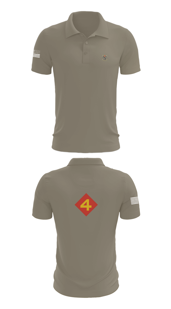 Short Sleeve Performance Polo, 14th Marine regiment 4th Marine corps division, , Teamtime, Team time, sublimation, custom sports apparel, team uniforms, spirit wear, spiritwear, sports uniforms, custom shirts, team store, custom team store, fundraiser sports, apparel fundraiser