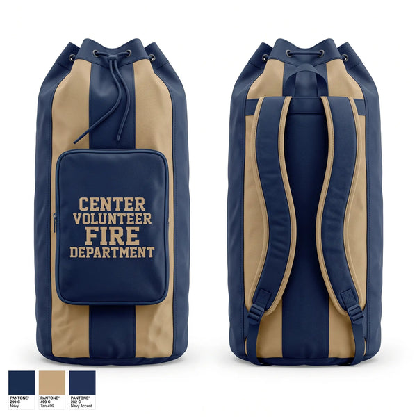Gear Bag, Center volunteer Fire department, Fire Department, Teamtime, Team time, sublimation, custom sports apparel, team uniforms, spirit wear, spiritwear, sports uniforms, custom shirts, team store, custom team store, fundraiser sports, apparel fundraiser