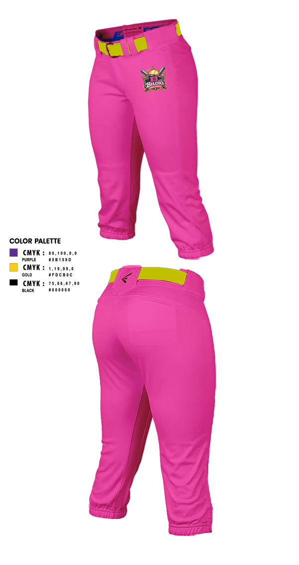 Softball Pants, Biloxi, Softball, Teamtime, Team time, sublimation, custom sports apparel, team uniforms, spirit wear, spiritwear, sports uniforms, custom shirts, team store, custom team store, fundraiser sports, apparel fundraiser