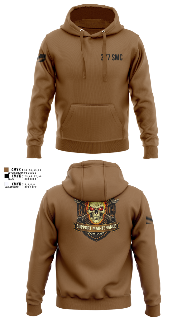 Hoodie, 377 Support Maintenance Company, Army, Teamtime, Team time, sublimation, custom sports apparel, team uniforms, spirit wear, spiritwear, sports uniforms, custom shirts, team store, custom team store, fundraiser sports, apparel fundraiser