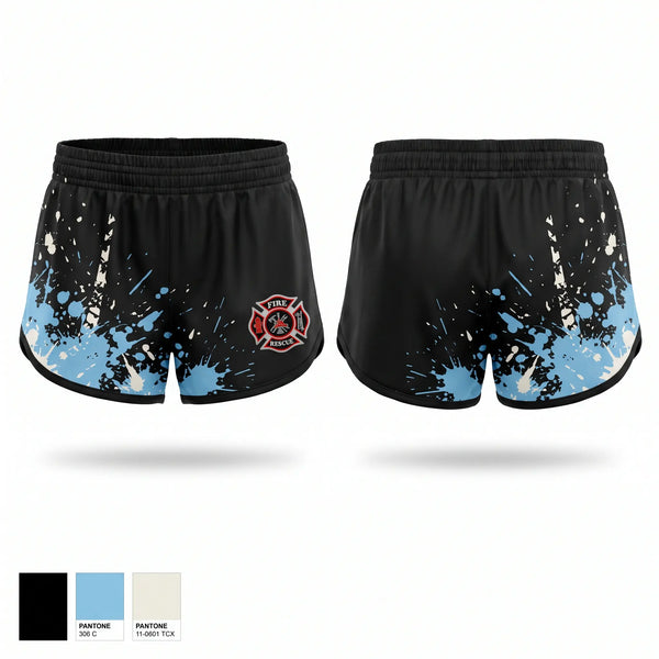 Womens Shorts, Firefighter Department, Women's Soccer, Teamtime, Team time, sublimation, custom sports apparel, team uniforms, spirit wear, spiritwear, sports uniforms, custom shirts, team store, custom team store, fundraiser sports, apparel fundraiser
