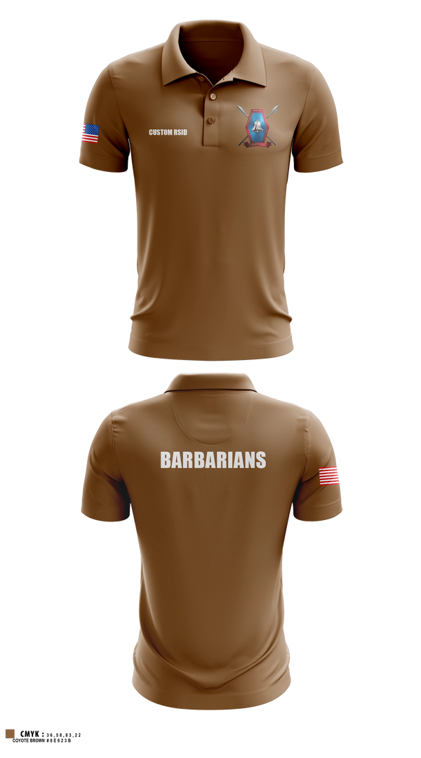 Short Sleeve Performance Polo, Libertyville Army Recruiting Company, Army, Teamtime, Team time, sublimation, custom sports apparel, team uniforms, spirit wear, spiritwear, sports uniforms, custom shirts, team store, custom team store, fundraiser sports, apparel fundraiser