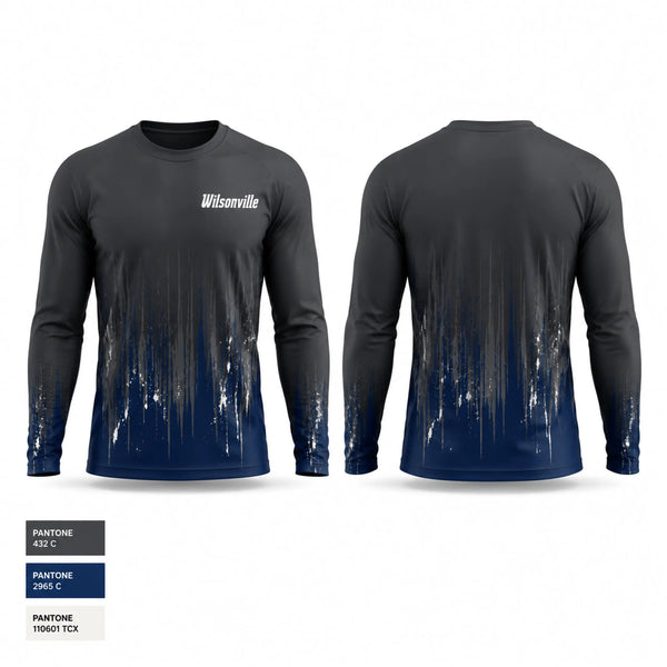 Long Sleeve Performance Shirt, Wilsonville, Men's Basketball, Teamtime, Team time, sublimation, custom sports apparel, team uniforms, spirit wear, spiritwear, sports uniforms, custom shirts, team store, custom team store, fundraiser sports, apparel fundraiser