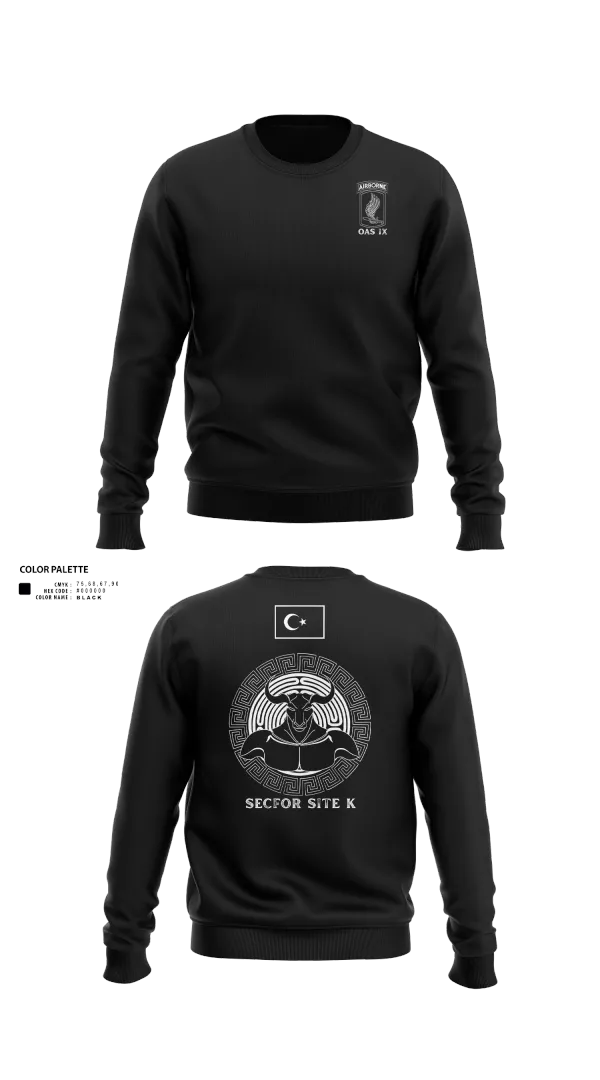 Crew Neck Sweatshirt, 173RD ABN, Army, Teamtime, Team time, sublimation, custom sports apparel, team uniforms, spirit wear, spiritwear, sports uniforms, custom shirts, team store, custom team store, fundraiser sports, apparel fundraiser