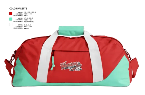 Duffle Bag, Westside Warriors, Baseball, Teamtime, Team time, sublimation, custom sports apparel, team uniforms, spirit wear, spiritwear, sports uniforms, custom shirts, team store, custom team store, fundraiser sports, apparel fundraiser