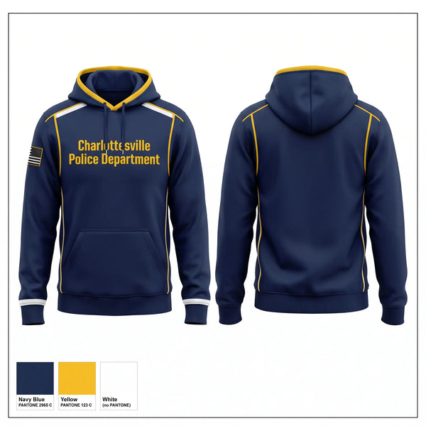 Hoodie, Charlottesville Police Department, Police, Teamtime, Team time, sublimation, custom sports apparel, team uniforms, spirit wear, spiritwear, sports uniforms, custom shirts, team store, custom team store, fundraiser sports, apparel fundraiser