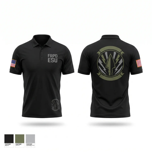 Short Sleeve Performance Polo, FRPD ESU, Police, Teamtime, Team time, sublimation, custom sports apparel, team uniforms, spirit wear, spiritwear, sports uniforms, custom shirts, team store, custom team store, fundraiser sports, apparel fundraiser