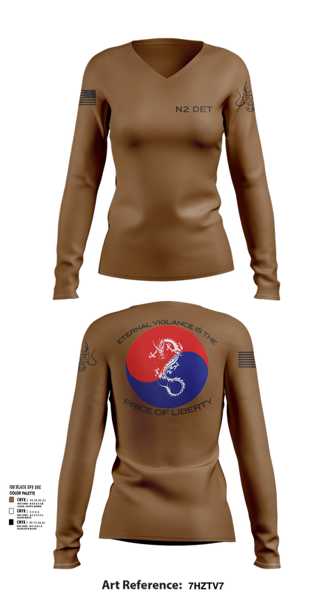 Womens Long Sleeve Vneck Shirt, CNFK DET CHINHAE, Navy, Teamtime, Team time, sublimation, custom sports apparel, team uniforms, spirit wear, spiritwear, sports uniforms, custom shirts, team store, custom team store, fundraiser sports, apparel fundraiser