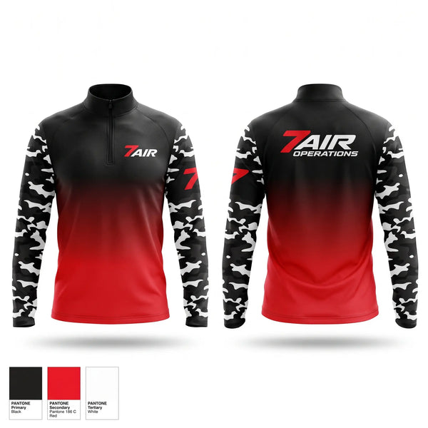 Quarter Zip Jacket, 7Air, , Teamtime, Team time, sublimation, custom sports apparel, team uniforms, spirit wear, spiritwear, sports uniforms, custom shirts, team store, custom team store, fundraiser sports, apparel fundraiser