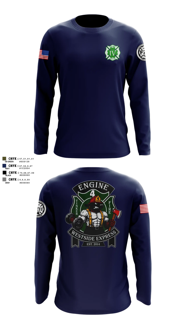 Long Sleeve Performance Shirt, 179 HHC Medics, National Guard, Teamtime, Team time, sublimation, custom sports apparel, team uniforms, spirit wear, spiritwear, sports uniforms, custom shirts, team store, custom team store, fundraiser sports, apparel fundraiser