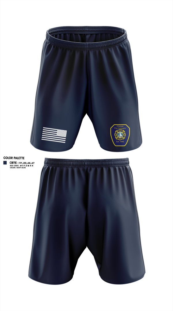 Athletic Shorts With Pockets, Chelsea Fire, Fire Department, Teamtime, Team time, sublimation, custom sports apparel, team uniforms, spirit wear, spiritwear, sports uniforms, custom shirts, team store, custom team store, fundraiser sports, apparel fundraiser
