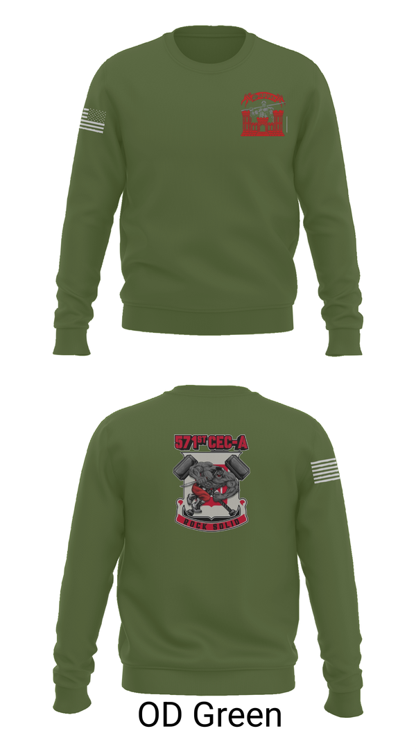Crew Neck Sweatshirt, 571st CEC-A, , Teamtime, Team time, sublimation, custom sports apparel, team uniforms, spirit wear, spiritwear, sports uniforms, custom shirts, team store, custom team store, fundraiser sports, apparel fundraiser