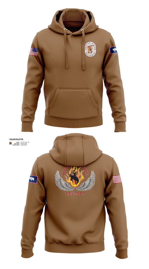 Hoodie, Wyoming state helitack, Fire Department, Teamtime, Team time, sublimation, custom sports apparel, team uniforms, spirit wear, spiritwear, sports uniforms, custom shirts, team store, custom team store, fundraiser sports, apparel fundraiser