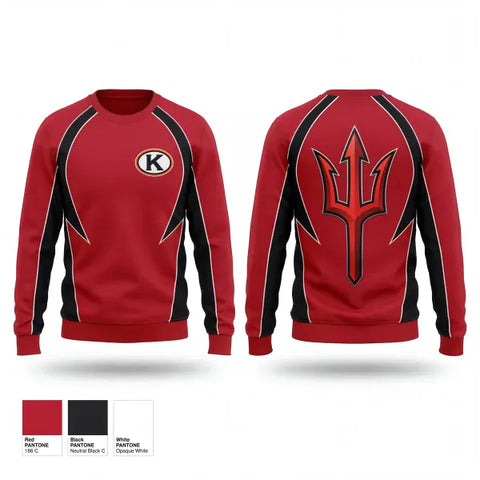 Crew Neck Sweatshirt, Kathleen Red Devils, , Teamtime, Team time, sublimation, custom sports apparel, team uniforms, spirit wear, spiritwear, sports uniforms, custom shirts, team store, custom team store, fundraiser sports, apparel fundraiser