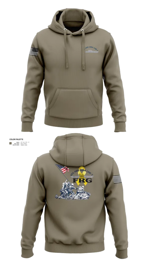 Hoodie, USS IWO JIMA LHD7 FRG, , Teamtime, Team time, sublimation, custom sports apparel, team uniforms, spirit wear, spiritwear, sports uniforms, custom shirts, team store, custom team store, fundraiser sports, apparel fundraiser