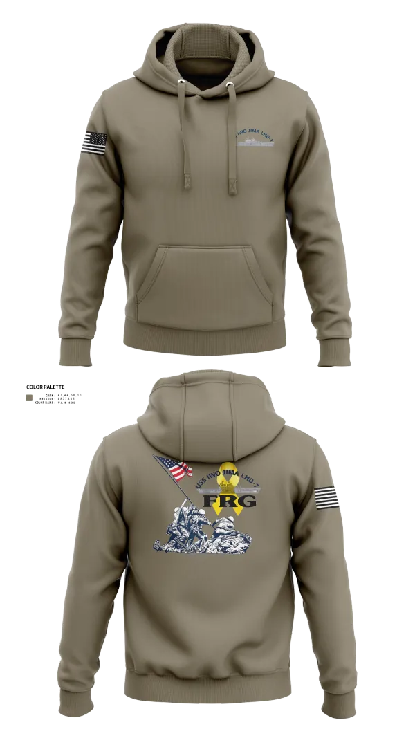 Hoodie, USS IWO JIMA LHD7 FRG, , Teamtime, Team time, sublimation, custom sports apparel, team uniforms, spirit wear, spiritwear, sports uniforms, custom shirts, team store, custom team store, fundraiser sports, apparel fundraiser