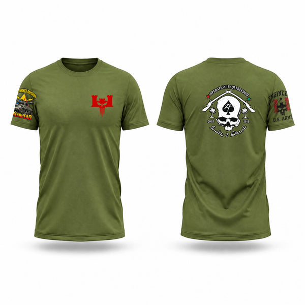 Old School Cotton Feel Shirt, C Co 10th Eng, Army, Teamtime, Team time, sublimation, custom sports apparel, team uniforms, spirit wear, spiritwear, sports uniforms, custom shirts, team store, custom team store, fundraiser sports, apparel fundraiser