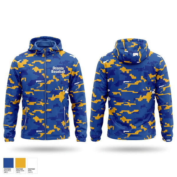 Windbreaker, Oconto Baseball, Baseball, Teamtime, Team time, sublimation, custom sports apparel, team uniforms, spirit wear, spiritwear, sports uniforms, custom shirts, team store, custom team store, fundraiser sports, apparel fundraiser