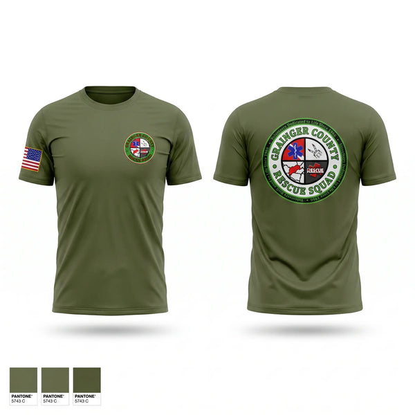 Short Sleeve Performance Shirt, Grainger County Rescue Squad, EMS/EMT, Teamtime, Team time, sublimation, custom sports apparel, team uniforms, spirit wear, spiritwear, sports uniforms, custom shirts, team store, custom team store, fundraiser sports, apparel fundraiser