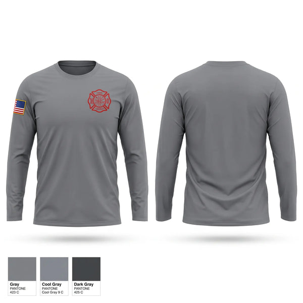 Long Sleeve Performance Shirt, Lometa volunteer fire department, Fire Department, Teamtime, Team time, sublimation, custom sports apparel, team uniforms, spirit wear, spiritwear, sports uniforms, custom shirts, team store, custom team store, fundraiser sports, apparel fundraiser