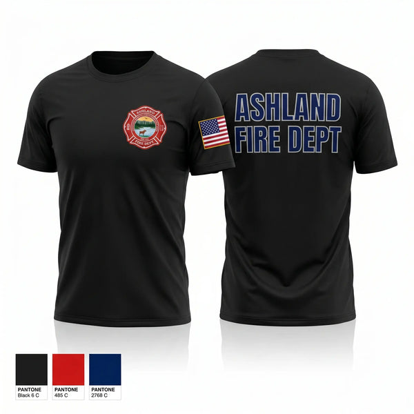 Short Sleeve Performance Shirt, Ashland Fire Department, Fire Department, Teamtime, Team time, sublimation, custom sports apparel, team uniforms, spirit wear, spiritwear, sports uniforms, custom shirts, team store, custom team store, fundraiser sports, apparel fundraiser