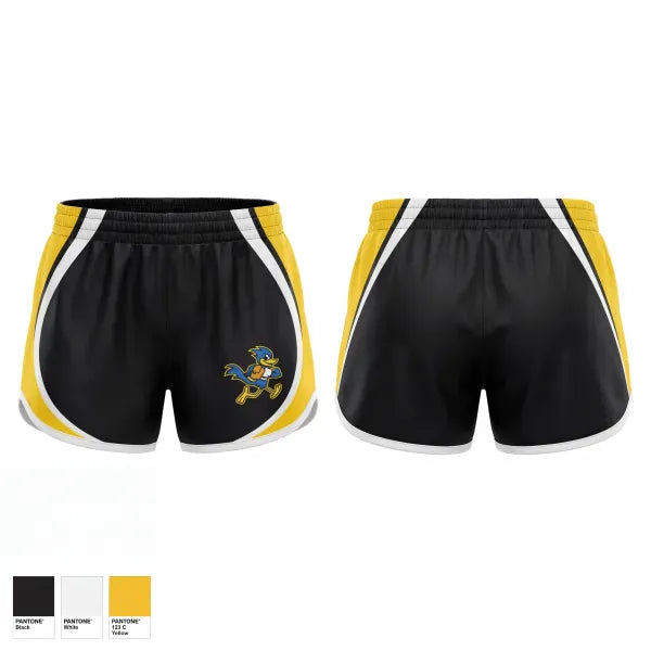 Womens Shorts, Road Runners, Cheer, Teamtime, Team time, sublimation, custom sports apparel, team uniforms, spirit wear, spiritwear, sports uniforms, custom shirts, team store, custom team store, fundraiser sports, apparel fundraiser