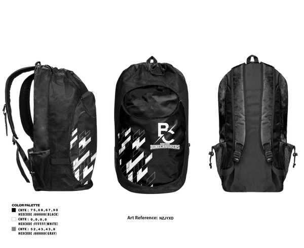 Gear Bag, Sinton Bonecrushers, , Teamtime, Team time, sublimation, custom sports apparel, team uniforms, spirit wear, spiritwear, sports uniforms, custom shirts, team store, custom team store, fundraiser sports, apparel fundraiser