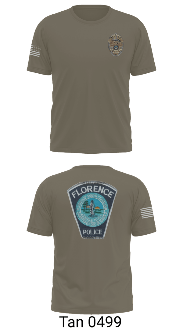 Short Sleeve Performance Shirt, Florence Police Department, Police, Teamtime, Team time, sublimation, custom sports apparel, team uniforms, spirit wear, spiritwear, sports uniforms, custom shirts, team store, custom team store, fundraiser sports, apparel fundraiser