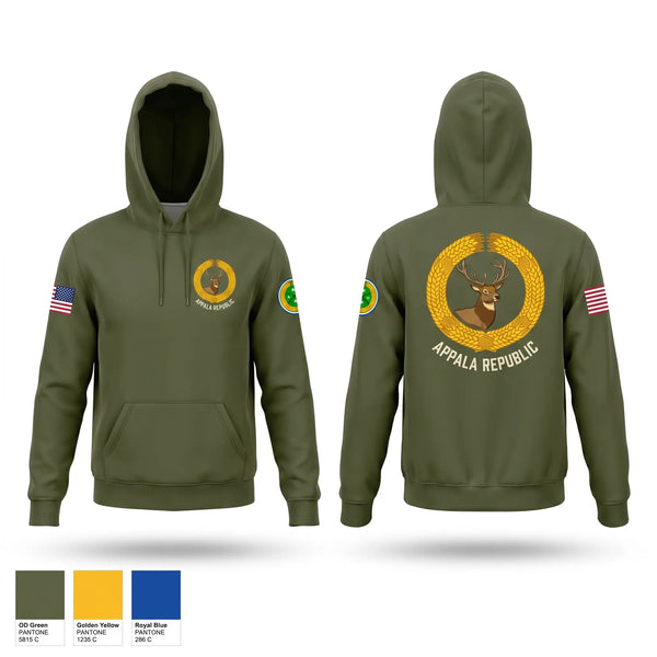 Hoodie, Appala Republic, Army, Teamtime, Team time, sublimation, custom sports apparel, team uniforms, spirit wear, spiritwear, sports uniforms, custom shirts, team store, custom team store, fundraiser sports, apparel fundraiser