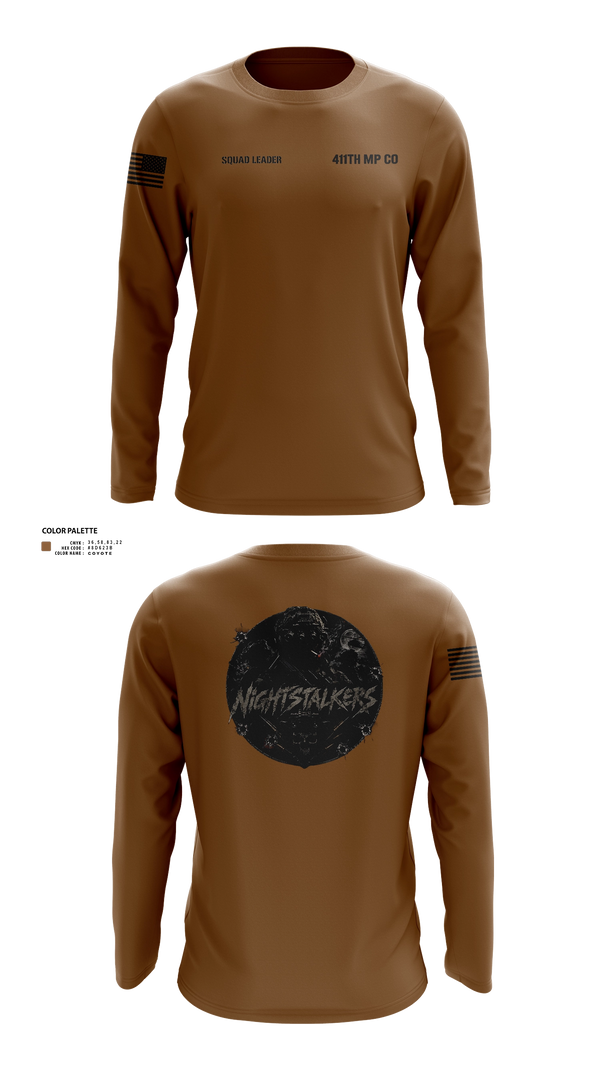 Long Sleeve Performance Shirt, 411TH MP CO, Army, Teamtime, Team time, sublimation, custom sports apparel, team uniforms, spirit wear, spiritwear, sports uniforms, custom shirts, team store, custom team store, fundraiser sports, apparel fundraiser