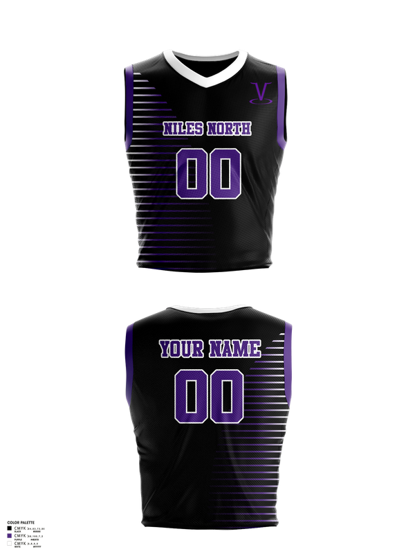 Mens Basketball Jersey, Niles North Athletics Vikings Basketball, Men's Basketball, Teamtime, Team time, sublimation, custom sports apparel, team uniforms, spirit wear, spiritwear, sports uniforms, custom shirts, team store, custom team store, fundraiser sports, apparel fundraiser