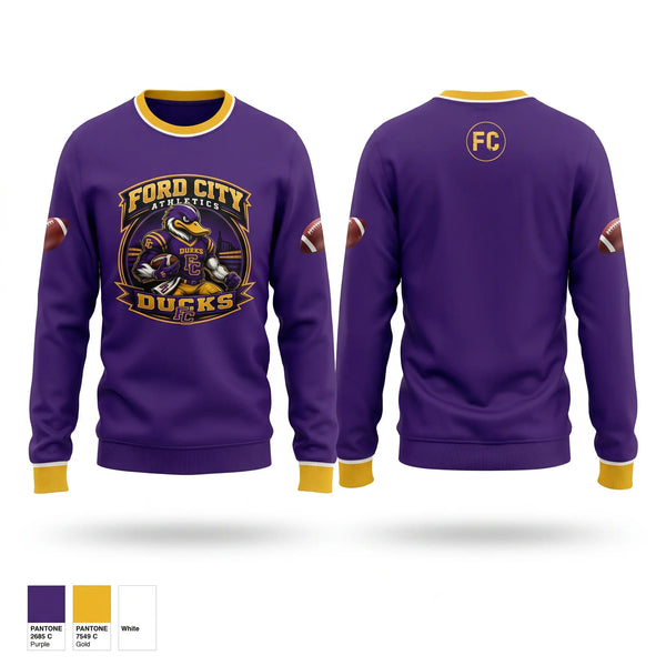 Crew Neck Sweatshirt, Ford city ducks, , Teamtime, Team time, sublimation, custom sports apparel, team uniforms, spirit wear, spiritwear, sports uniforms, custom shirts, team store, custom team store, fundraiser sports, apparel fundraiser